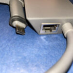Starlink - Adaptador Ethernet para red externa con cable negro
