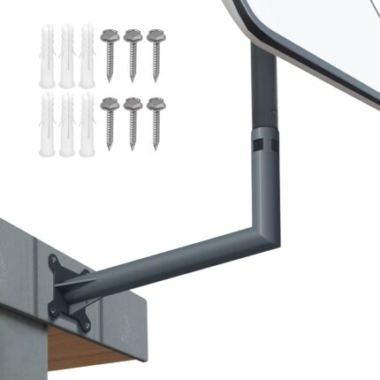 Soporte de montaje de techo de poste de pared de acero compatible con Starlink V2, kit de montaje para SStarlink Internet Kit Satélite, montaje de antena de TV al aire libre
